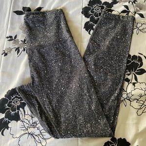 Lululemon Align sz 4 leggings black white speckled
